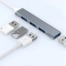 Ulu Bilgisayar 4 Port USB Hub Çoklayıcı Çoğaltıcı 4'lü USB 3.0 Yüksek Hızlı Veri Aktarımı