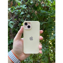 Meri Case Apple iPhone 15 Uyumlu Logolu Içi Kadife Lansman Kılıf Arka Kapak