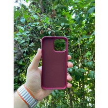 Meri Case Apple iPhone 15 Pro Uyumlu Logolu Içi Kadife Lansman Kılıf Arka Kapak