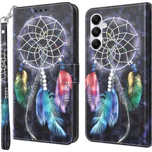 Cool-M Case Samsung Galaxy A15 4g Kılıf Deri Cüzdan 3D Desen Baskı Telefon Kapağı (Yurt Dışından)