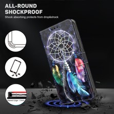 Cool-M Case Samsung Galaxy A15 4g Kılıf Deri Cüzdan 3D Desen Baskı Telefon Kapağı (Yurt Dışından)