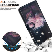 Cool-M Case Samsung Galaxy S23 Fe Kılıf Pu Deri Desen Baskı Folio Telefon Kapağı (Yurt Dışından)