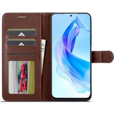 Hello-U Honor 90 Lite 5g / X50I 5g Deri Kılıf Buzağı Doku Stand Telefon Kapağı (Yurt Dışından)