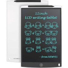 Bizimevde Grafik Digital Çocuk Yazı Çizim Tableti LCD 8.5 Inc Ekranlı Bilgisayar Kalemli 8,5 Inch Gri