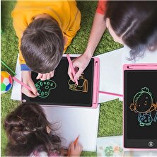 Bizimevde Grafik Digital Çocuk Yazı Çizim Tableti LCD 8.5 Inc Ekranlı Bilgisayar Kalemli 8,5 Inch Gri
