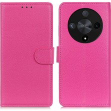 Hello-U Honor X9B 5g Litchi Doku Deri Telefon Kapağı (Yurt Dışından)