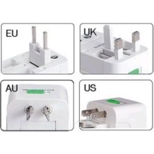 Ata Elektronik YURTDIŞI PRİZ ÇEVİRİCİ DÖNÜŞTÜRÜCÜ SEYAHAT ADAPTÖRÜ - TÜM DÜNYA PRİZLERİ İLE TAM UYUMLU AMERİKA ASYA AVRUPA AFRİKA