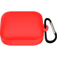 Microsonic Oneplus Buds Pro Mat Silikon Kılıf Kırmızı