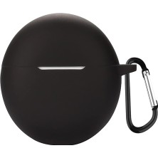 Microsonic Oppo Enco Air 2i Kılıf Askılı Mat Silikon Siyah