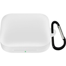 Microsonic Oneplus Buds Pro Mat Silikon Kılıf Beyaz