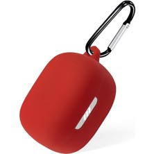 Microsonic Jbl Live Pro 2 Kılıf Askılı Mat Silikon Kırmızı