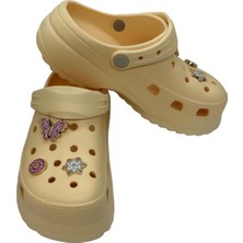 Sağlıkçı Shopping Crocs Tipi Yüksek Tabanlı Terlik Hastane Terliği Hemşire Doktor Aşçı Günlük Yazlık