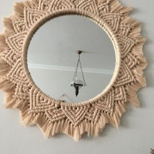 Glcn Handmade Store El Yapımı Makrome Ayna