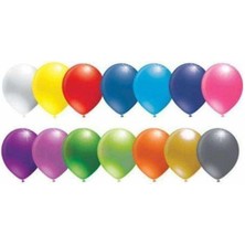Party Fantasy Metalik Karışık Renk Balon 20 Adet 12 Inc Lateks Balon