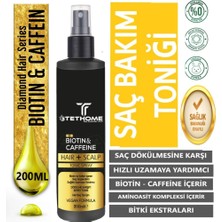 TETHome Haır Scalp Serisi BiotinKafein Saç Tonik Sağlıklı Uzamaya Yardımcı 200 ml