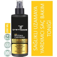 TETHome Haır Scalp Serisi BiotinKafein Saç Tonik Sağlıklı Uzamaya Yardımcı 200 ml