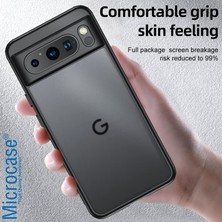 Microcase Google Pixel 8 Pro Luna Serisi Köşe Korumalı Sert Rubber Kılıf - AL3422 Siyah