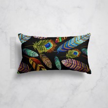 Bleu Blanc Desenli Çift Taraflı Dekoratif 2'li Kırlent Kılıfı Seti