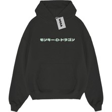 VOXA Oversize  3 Ip Kalın Baskılı Hoodie