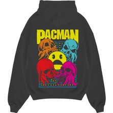 VOXA Oversize  3 Ip Kalın Baskılı Hoodie