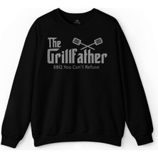 So Cool The Grill Father Godfather Izgara Mangal Et Baskılı Sweatshirt