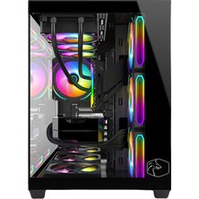 Gametech Prime V2  Tuş Kontrollü Rgb Fan Gaming Bilgisayar Kasası (7 x 120 Mm)