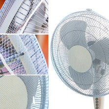 Betty Becky 【hazır Stok】 Yaz Yuvarlak Fan Güvenlik Örgü Ağları Kapak/ev Elektrikli Fan Koruması Çocuk Çocuk Parmak Koruyucu/fan Toz Geçirmez Koruma Örgü Kapak (Yurt Dışından)