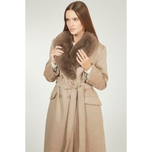 Zühre Yaka Kürk Detaylı Kaban