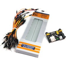 Betty Becky Takım MB102 Yüksek Kaliteli Breadboard Güç Modülü 830 Nokta 65 Jumper Kablosu (Yurt Dışından)