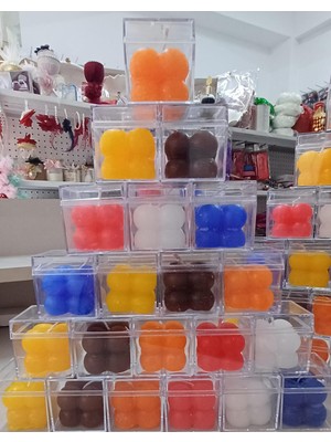 Burgaz Parti Evi Renkli Mini Bubble Mum 12ADET