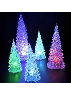 Kuzey Oyuncak Renkli LED Işıklı Çam Ağacı 17 cm Işıklı Çam Ağacı Işıklı Yılbaşı Ağacı Vıp Rgb Pıne Tree LED Lıght