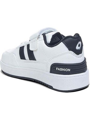 Lafonten Unisex 26-30 Beyaz Siyah Sneaker Comfort Spor Ayakkabı