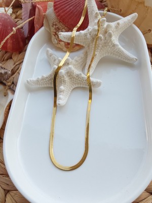 De Do Bijuteri Aksesuar Italyan Ezme Zincir Çelik Kolye