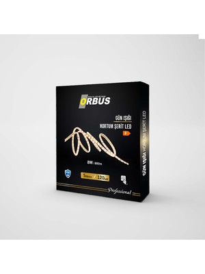 Orbus Gün Işığı Hortum Şerit LED 8W 800 Lümen + 220V Fiş - 5 Metre