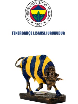 Fenerbahçe Lisanslı Kadıköy Boğa Biblo Heykeli.