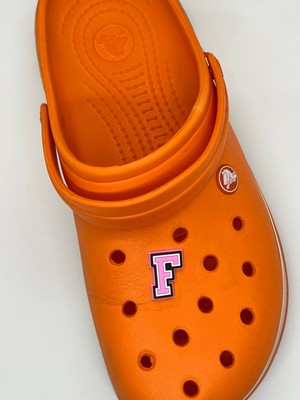 Sağlıkçı Shopping F Harfi Temalı Temalı Jibbitz Crocs Terlik Süsü