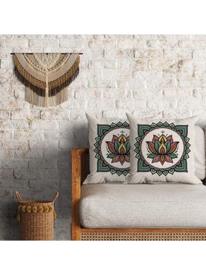 Lia Store Flamingo Desenli Çift Taraflı Dekoratif Yastık Kılıfı 35 x 55 cm