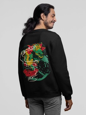 VOXA Oversize  Dragon Green Sweat