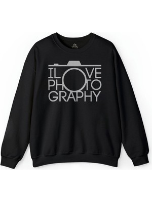 So Cool I Love Photography Fotoğrafçı Canon Nikon Baskılı Sweatshirt