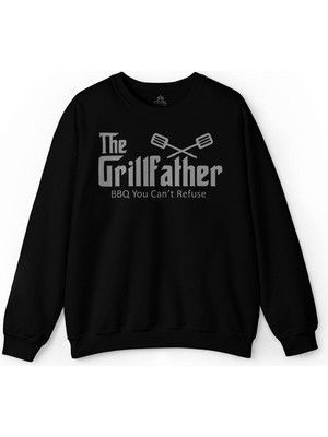 So Cool The Grill Father Godfather Izgara Mangal Et Baskılı Sweatshirt