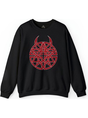 So Cool Disturbed Metal Rock Bond Baskılı Sweatshirt
