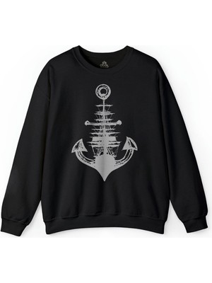 So Cool Yelken Demir Çapa Anchor Baskılı Sweatshirt