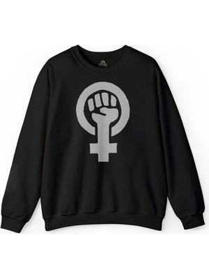 So Cool Özgürlük Eylem Güçlü Kadın Hakları Feminizm Baskılı Sweatshirt
