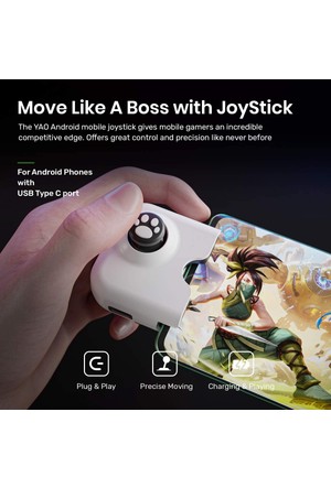 IFYOO YAO L1 Pro Mobile Game Controller Joystick for iPhone (iOS 13.4 or  Later), Gaming Gamepad for PUBGG Mobile, Call of Duty Mobile(CODM), Wild