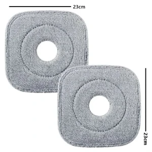 Spinner Mop Kıl ve Tüyleri Toplayan Özel Plastik Ipli Kare Microfiber Yedek Paspas 2 Adet