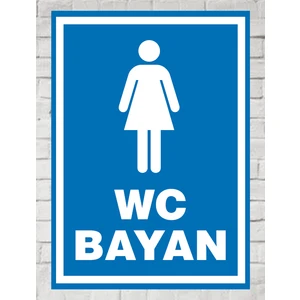 Zafrak Reklam Wc Tabela Bayan 24X34 cm