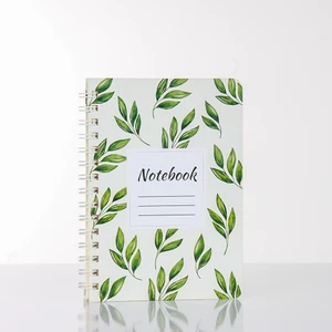 Bee Notes Yaprak Desenli Sert Kapak Spiralli Noktalı Defter