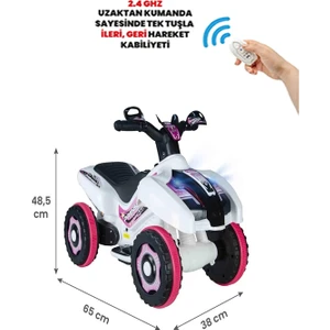 UJ Toys Kumandalı Akülü Araba 6 Volt 2-4 Yaş