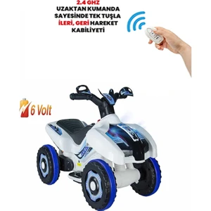 UJ Toys Kumandalı Akülü Araba 6 Volt 2-4 Yaş