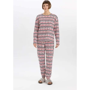 Fall in Love Yılbaşı Temalı Desenli Waffle Pijama Altı A7393AX23WN